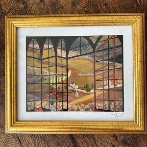 Francois Ledan (Fanch), Rolling Fields, Park West Seriolithograph Signed 7x9 in